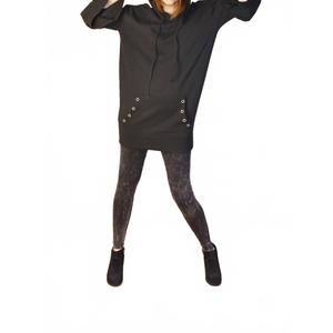 NEW TOUGH LUV bell sleeve hoodie in black